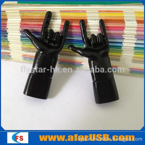 Black ironman-hand shape usb flash drive cool and fashionable